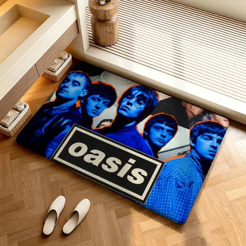 O-Oasis Band  Shower Room Absorbent Small Floor Mat Soft Comfortable Decorative Foot Mat