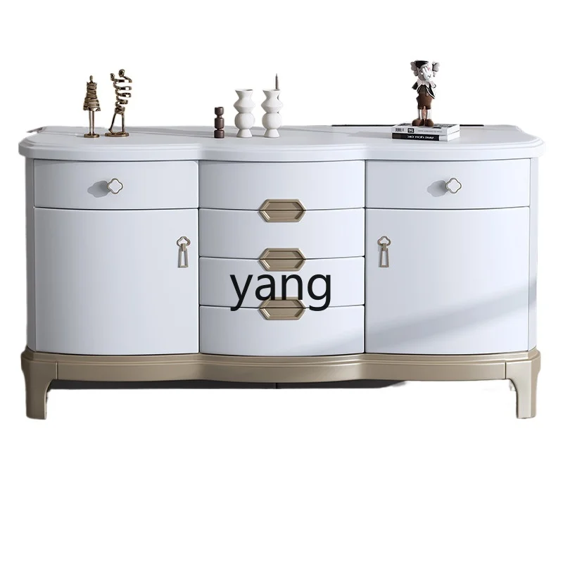 

yjq Light Luxury Solid Wood Dining Edge Entrance Cabinet Household High-End Partition Decorative Storage Cabinet
