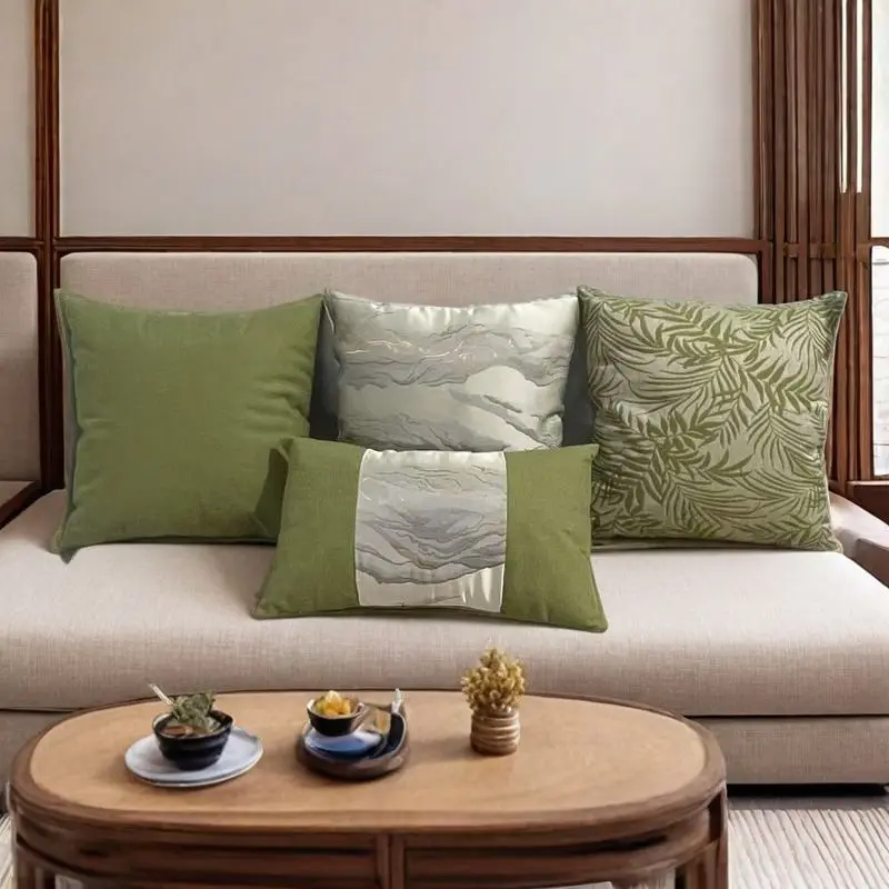 

Chinese Style Landscape PP Cotton Pillow Cover New Chinese Decorative Cushion for Car Office Home