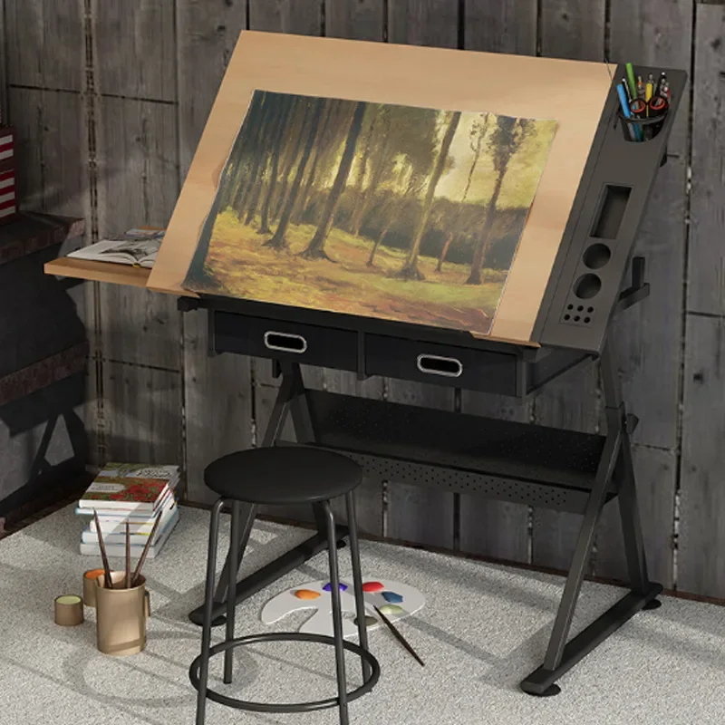 Acrylic adjustable Drawing table Painting adjustable table Art Glass Drawing Computer Designer Workbench Painting Table