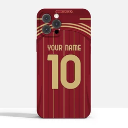 Italy Roma Asr GIALLOROSSI Cover Case for iPhone 16 15 14 Pro Max 13 12 11 Mini X XS XR 7 8 6S Plus SE