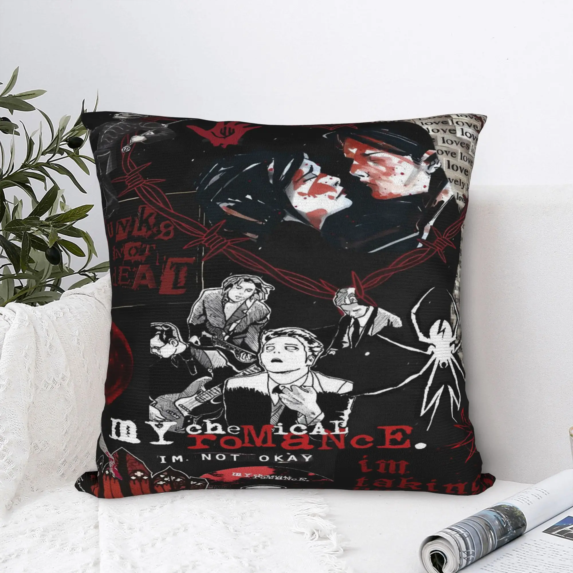 My Chemical Romance Pillow Cover  Custom Cushion Cover Fashion Pillow Case For Sofa Car Home Decor