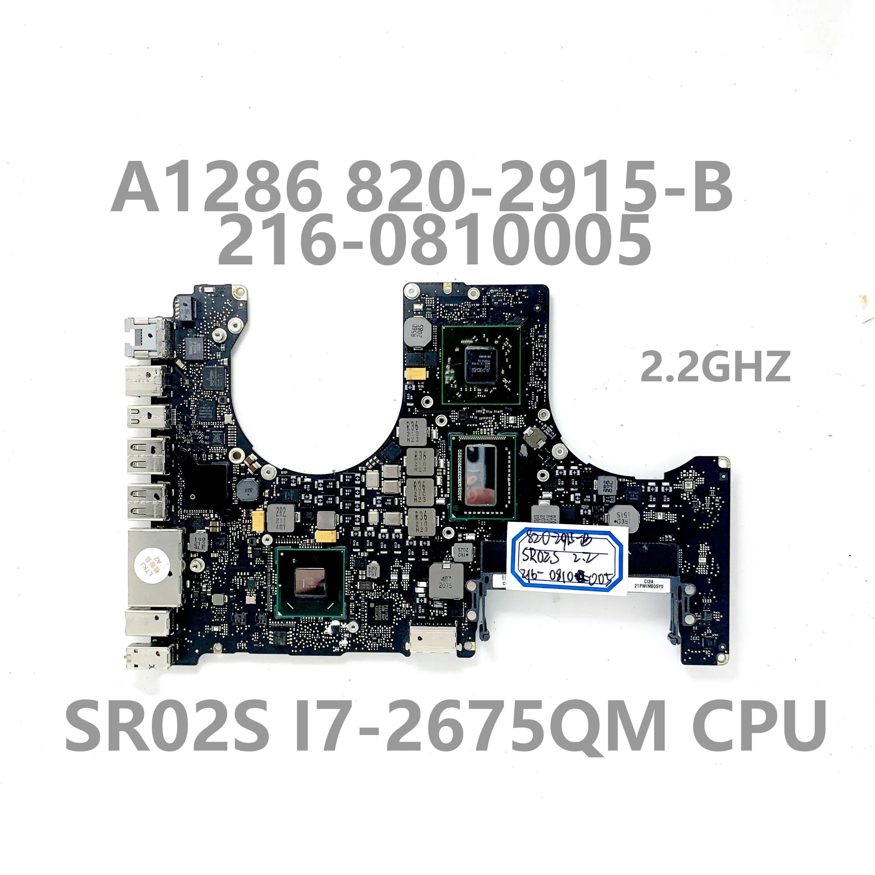 placa mae para apple macbook 100 completo testado ok a1286 8202915 b 2160810005 com sr02s i7 2675qm slj4p hm65 01