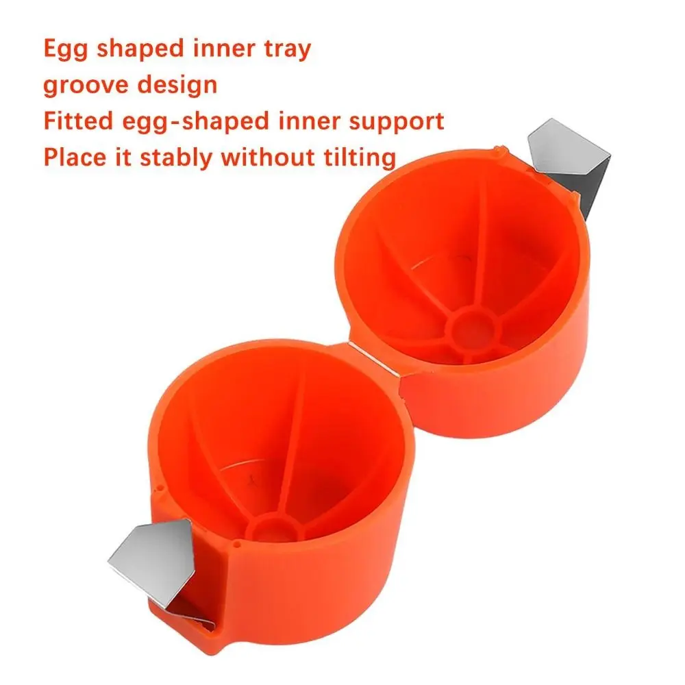 Nuevo Abridor de cáscara de huevo bonito, herramienta de cocina para hornear, abridor de huevos para el hogar, pelador de huevos de acero inoxidable para cocinar y acampar