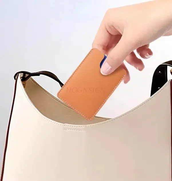 1pcs Compact card bag, men's soft leather ultra-thin portable bus bank card protection cover, ID card holder, women's ID card