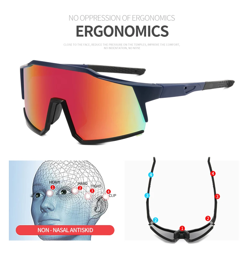 2025radbrille Mann Mountainbike Fahrrad Sport Radfahren Sonnenbrille MTB Radfahren Brillen Frauen UV400 Saposhnikovia Divaricata – Detail 3