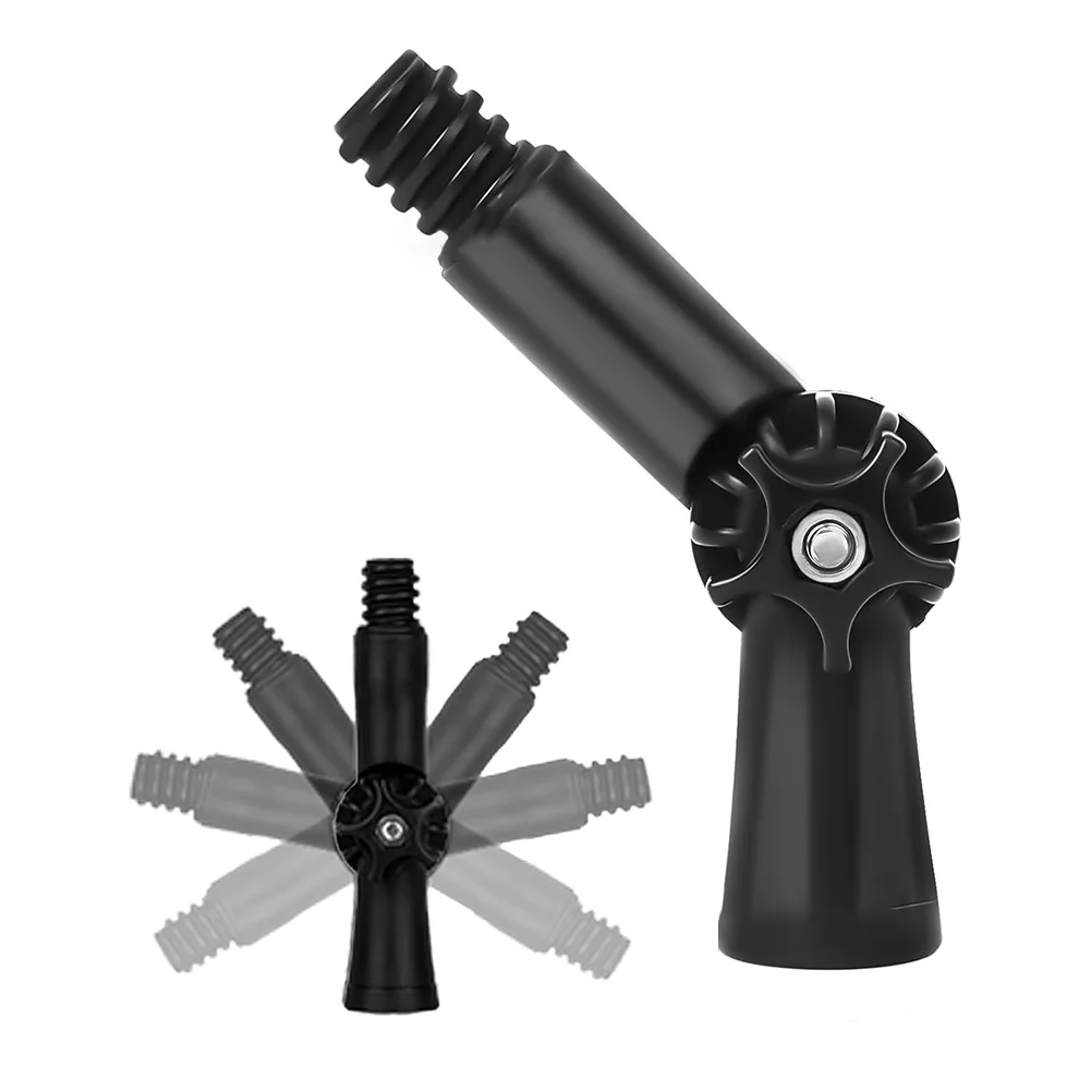 مهام تنظيف تمديد أسطوانة الطلاء بطول قابل للتعديل، توافق مشبك رأس دوار 180 درجة، مرفق سهل #5