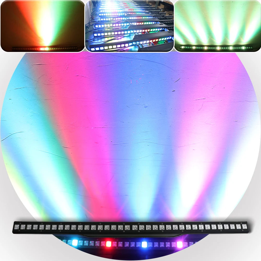 

NEW 36X3W Beam LED RGB 3IN1 DMX Wall Wash Lamp DJ Disco Party Stage Light Effect for Dance Bar Holiday Xmas Halloween Decorate