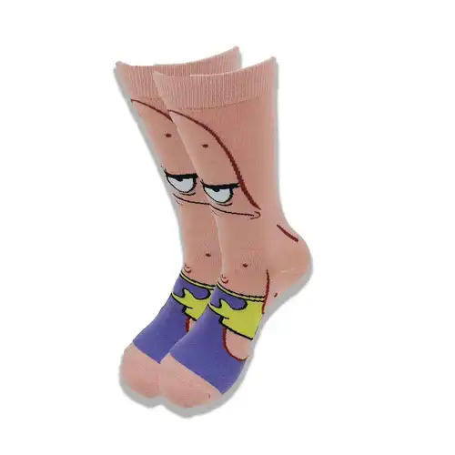 Imagen 2 del producto Anime lindo dibujos animados Hip Hop personalidad estilo callejero feliz novedad impresión y teñido hombres y mujeres calcetines