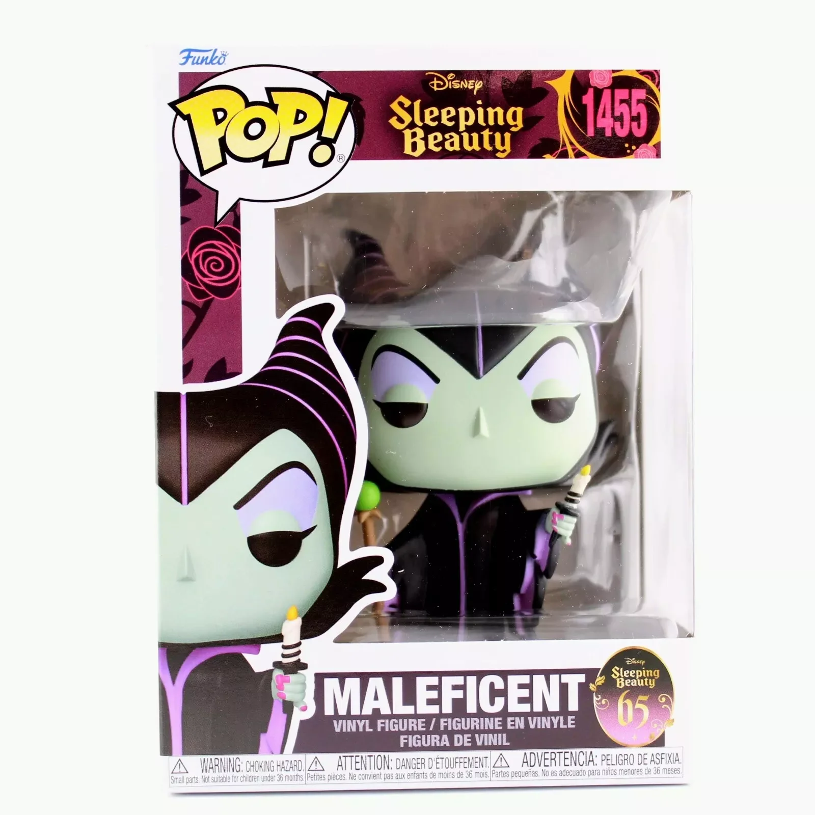 Disney Maleficent with Candle Celebrate the 65th #1455 Funko Pop Figure 4.4 inches Collectible Limited Edition Figure Toy Gift