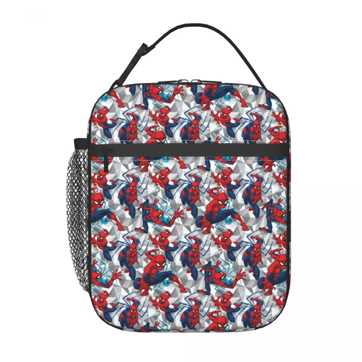 Custom Spider Man Super Hero Lunch Bag Women Thermal Cooler Insulated Lunch Box for Kids School Children image 2