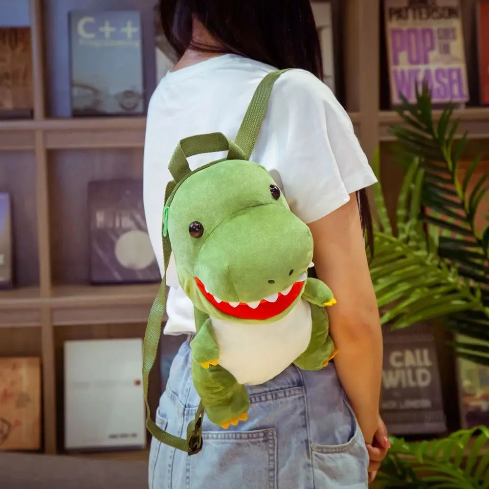 Nieuwe Mode Creatieve 3d Dinosaurus Rugzak Schattig Dier Cartoon Pluche Rugzak Dinosaurussen Tas Voor Kinderen Kinderen Jongen Geschenken