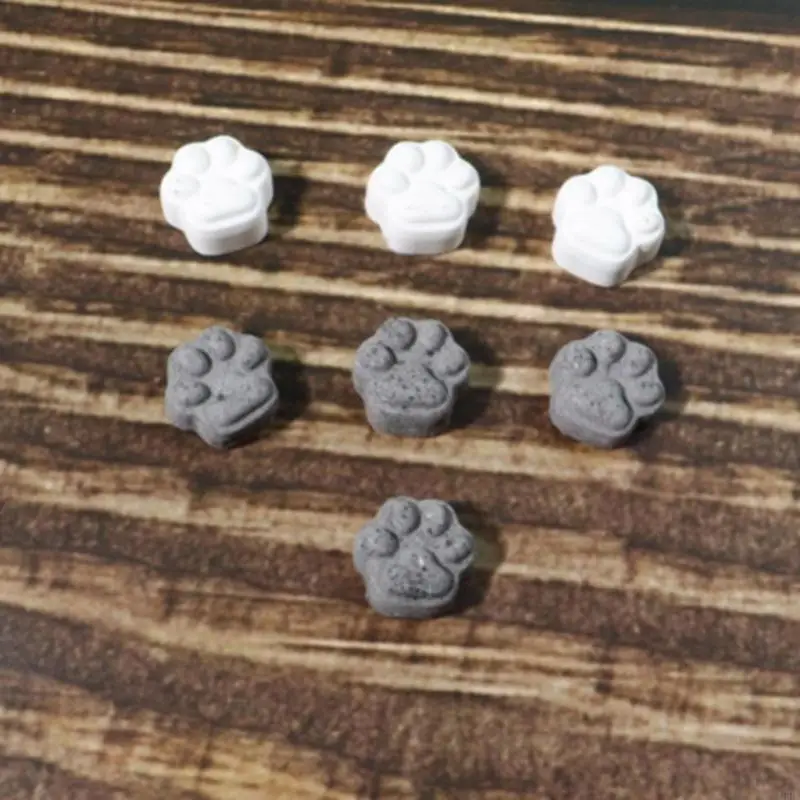 수제 미니 왁스 도장 스탬프 실리콘 몰드, DIY 고양이 발 모양 공예 접착 왁싱 카드 봉투 금형 제작 도구 공급