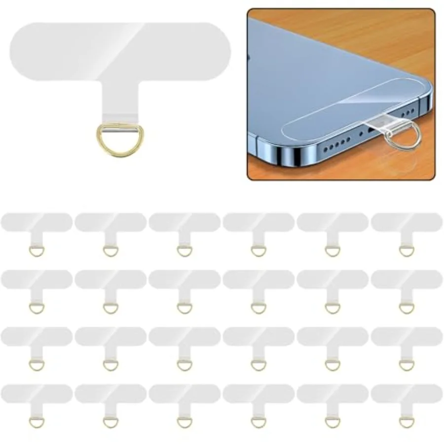 

LonlyEagle 24 Pieces Phone Tether Tab, Universal Phone Lanyard Patch Without Adhesive