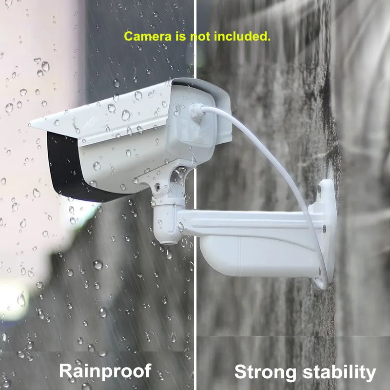 Indoors Outdoor Plastic CCTV Security Camera Stand Wall Ceiling Mount Support Tibetan Wire/Connector Bracket With Spirit Level