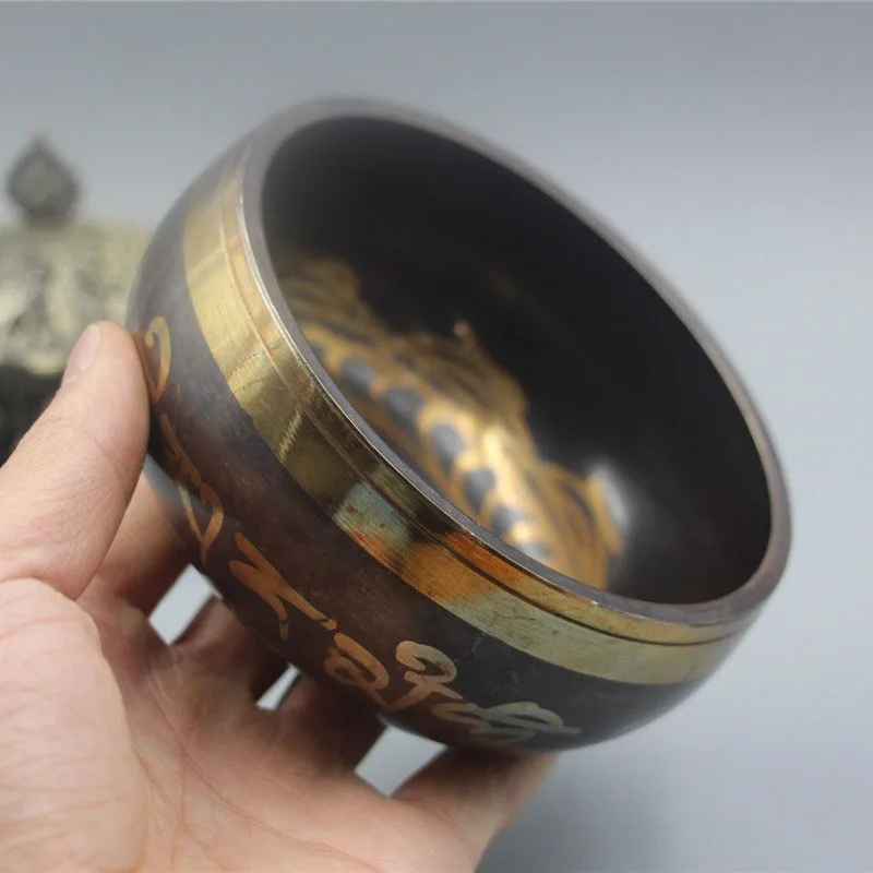 Tibet Meditation Fruit Singing Bowl Tibetan Retro Buddha Tibetan Musical Bowls Treasure Bol Chantant Percussion Instruments