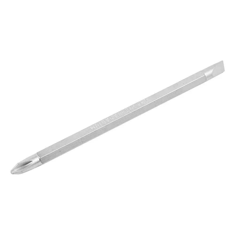 1pcs 175mm Screwdriver 2 Sides Double Head Slotted Cross Screwdrivers Precision Screwdrivers Screw Remover Repair Hand Tool