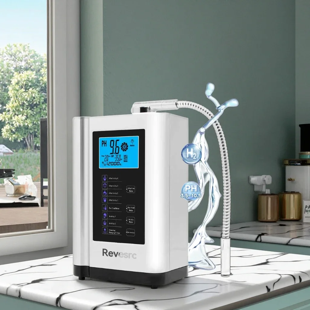 Smart Home Alkaline Water Generator Big Touch Screen to Adjust ORP/pH Create Customized Healthy Water for Each Family Member