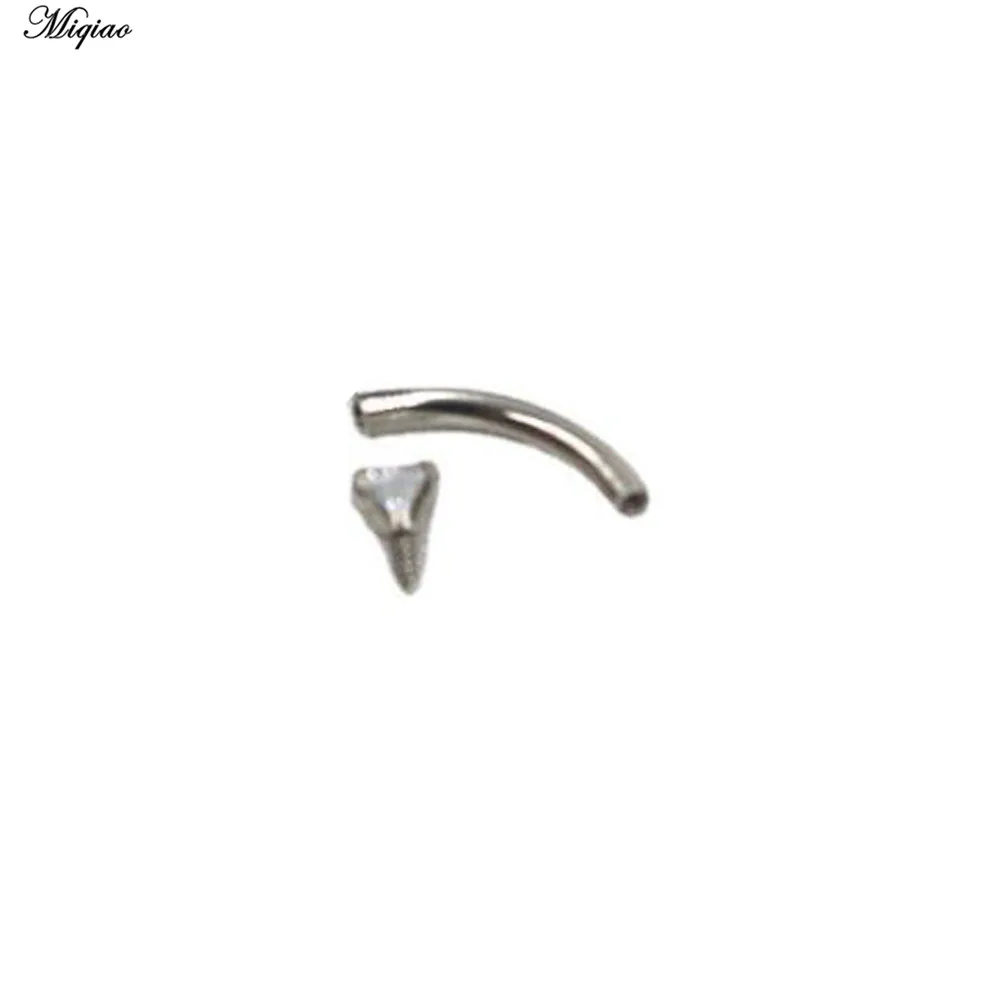 Miqiao 316L Medical Steel Replacement Rod Inner Thread Diy Curved Rod Eyebrow Ring Eyebrow Nail Puncture Accessories 50pcs