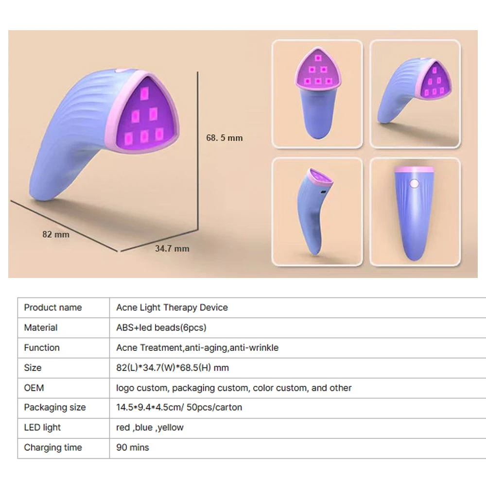 2023 hot trend sale OEM ODM therapy facial in SPA home face therapy with green light & red light