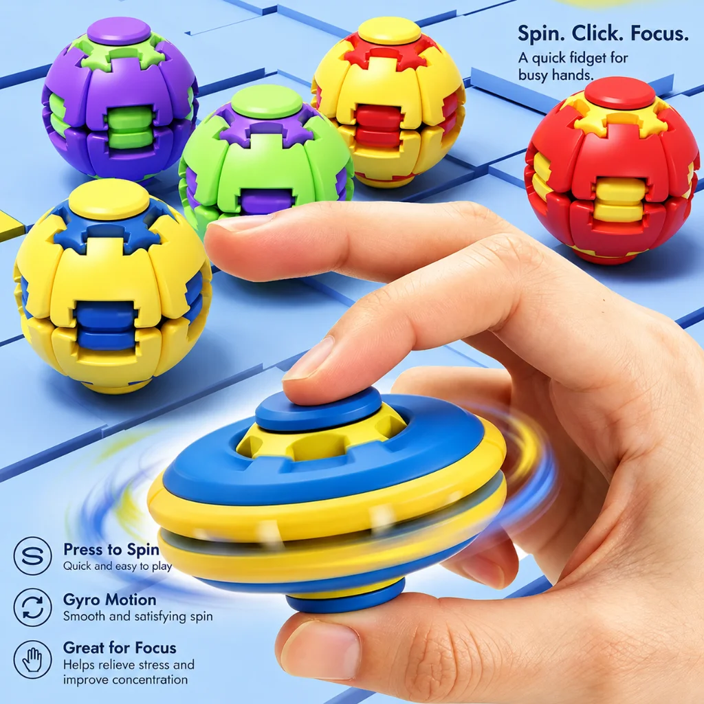 Nowa Piłka Antystresowa do Krę – Fidget Spinner Bearing recenzja i cena