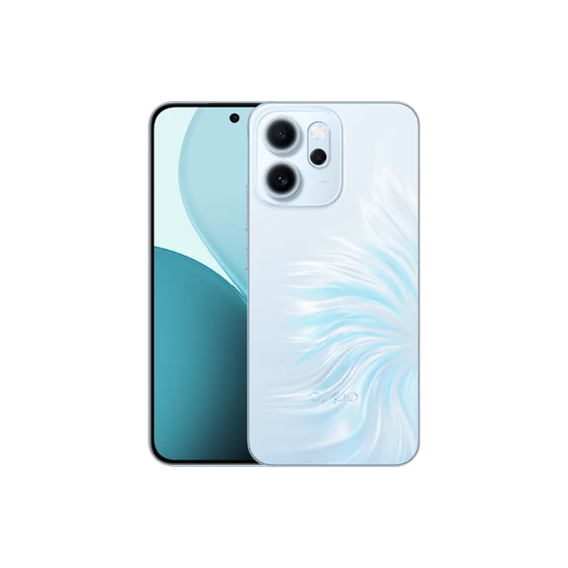 Smartphone - OPPO Reno14 FS 5G, 12 GB + 512 GB groen, EU-versie, 6,57 inch 120 Hz AMOLED-scherm, Snapdragon 6 Gen 1, 6000 mAh, 50 MP camera, eSIM, Wi-Fi 5, NFC, GPS, GLONASS, Bluetooth 5.1