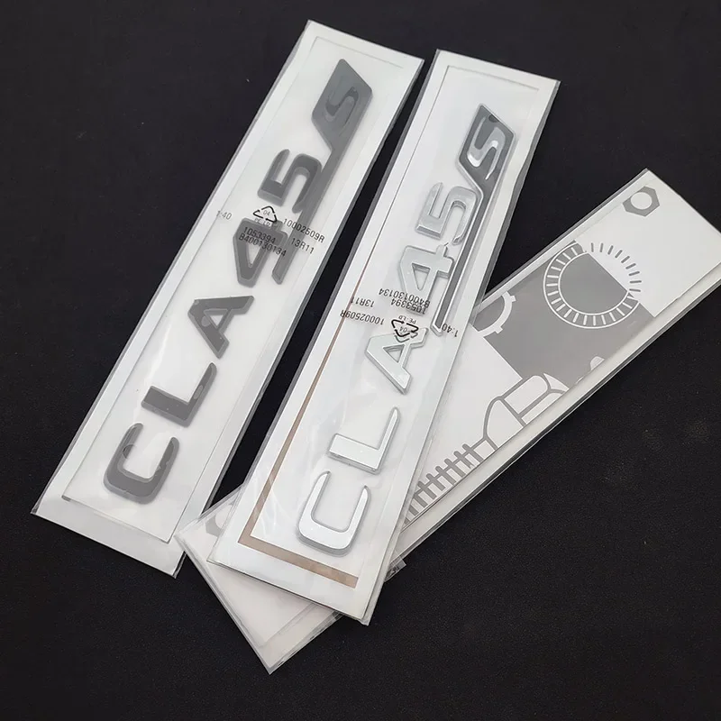 ثلاثية الأبعاد ABS سيارة جذع شارة ملصق رسائل CLA45S شعار درابزين توربو 4MATIC شعار لمرسيدس CLA 45 S AMG C117 C118 اكسسوارات