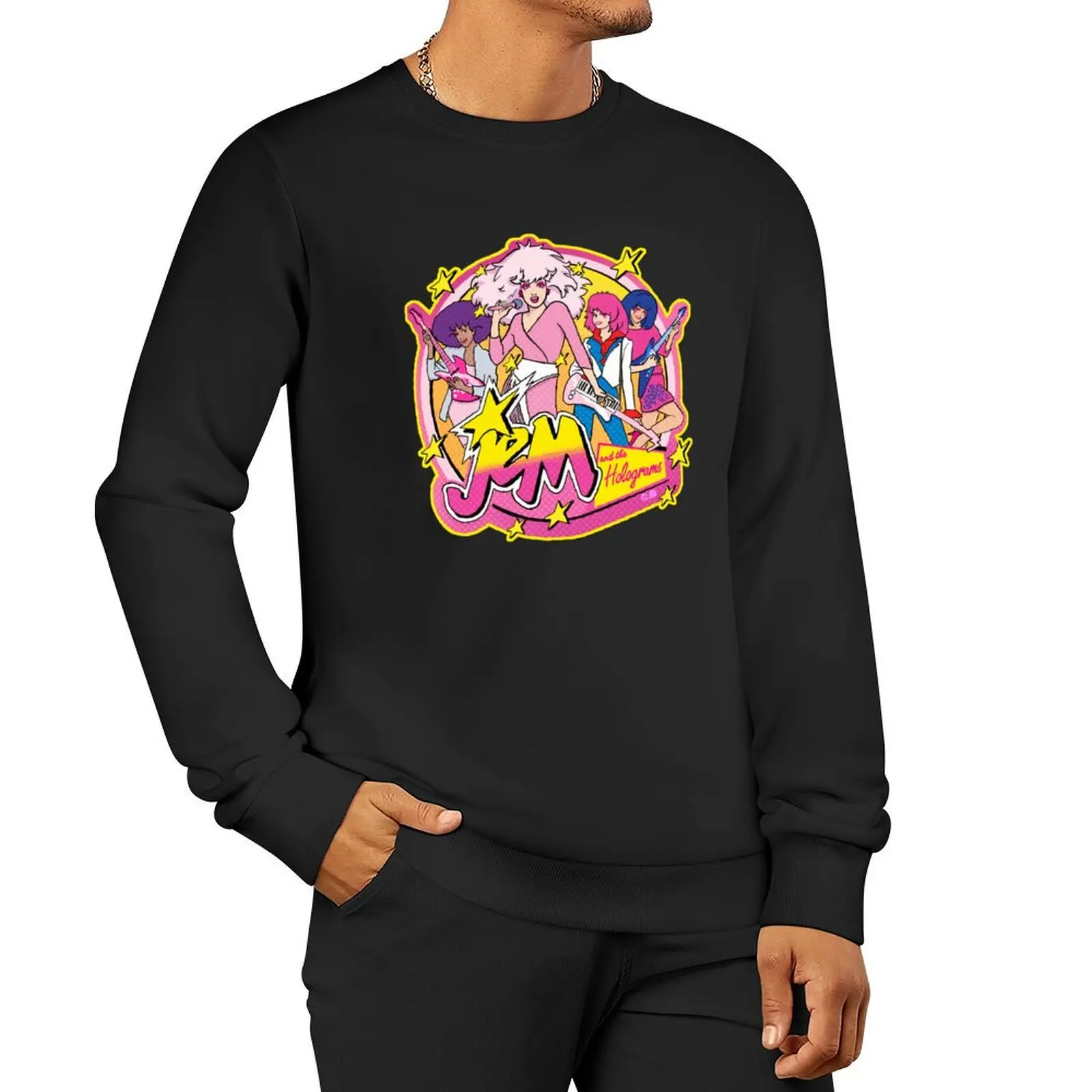 

80S Jem and the Holograms HIGH QUALITY Sweatshirt graphic t shirts men sweatshirts