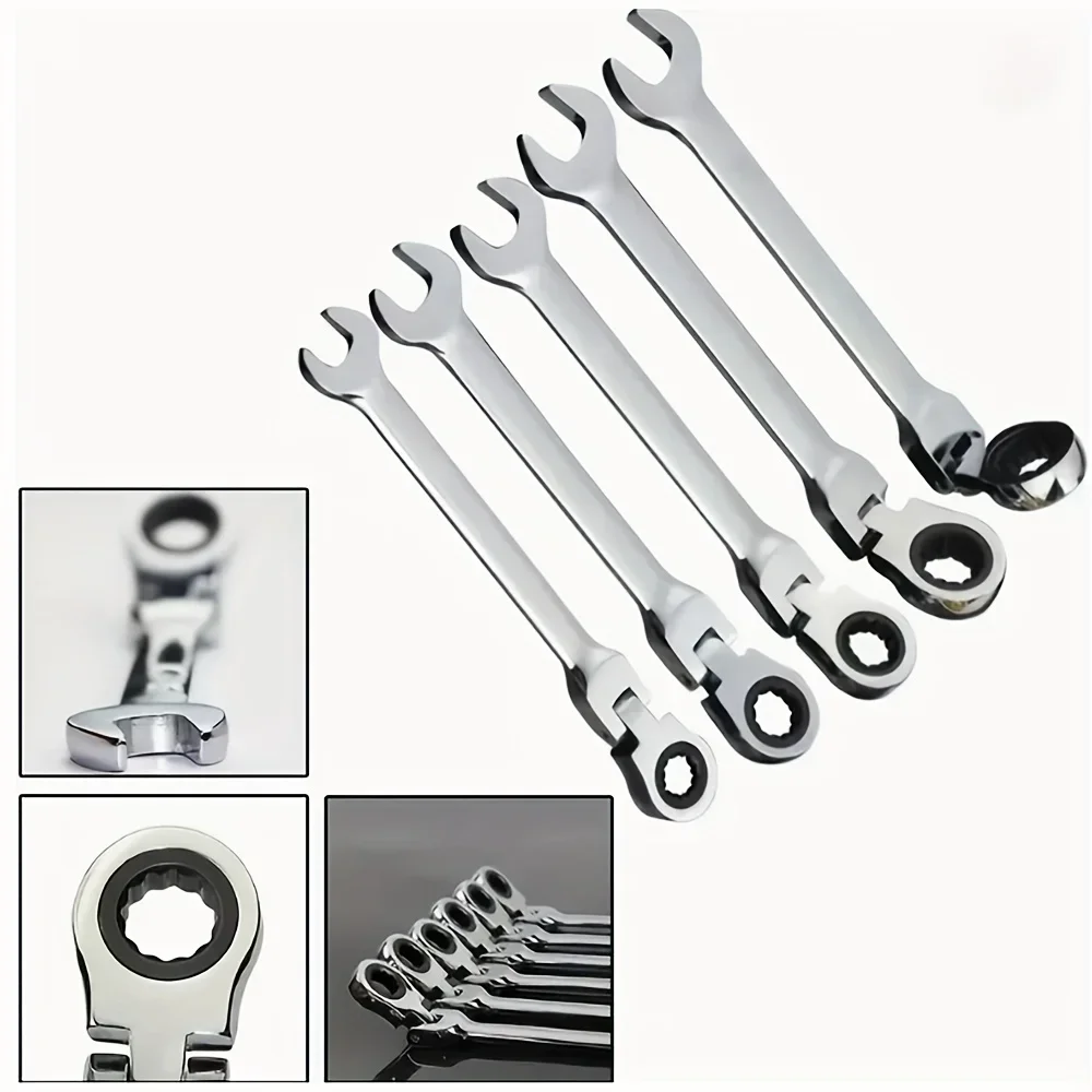 High Grade 16mm 72 Teeth CR-V Ratchet Multi Function Professional Hardware Combination Ratchet Spanners Wrench Tools Wrench Set