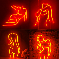 Custom Neon Sign Sexy Lady Neon LED Sign Bedroom Room Decor Wall Hanging Neon Light Sign Art Bar Party Hotel Decor Neon Lamps