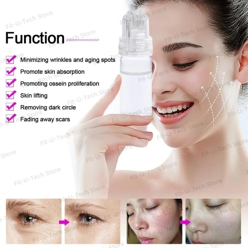 Igła Hydra Needle Titanium, narzędzie i aplikator serum z 64 igłami - kosmetyczny derma roller do twarzy i na brodę.