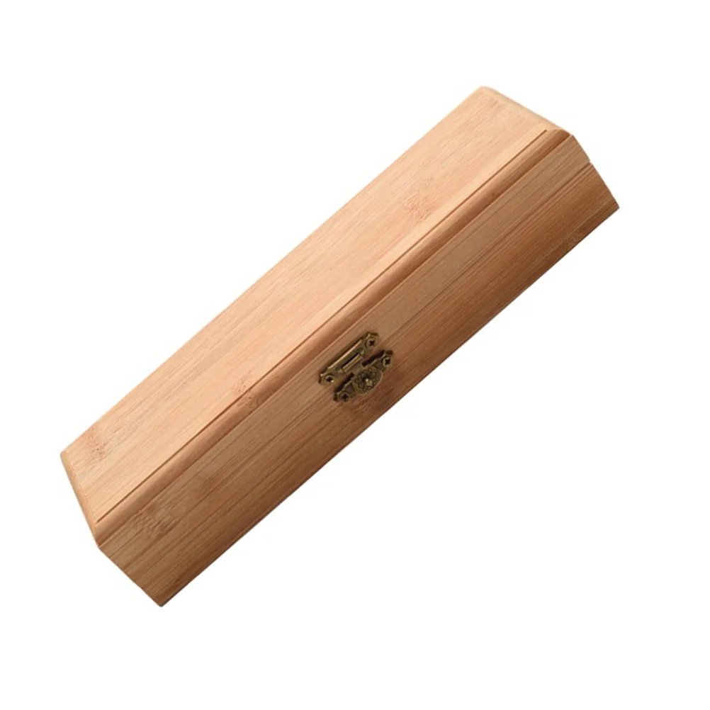 

Bamboo Storage Box Rectangular Gift Wrapped Clamshell Large Capacity Kitchen Dust Proof Water Resistant Multi Purpose