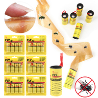 4-40Rolls Fly Sticky Paper Strong Glue Strip Flying Insect Bug Mosquitos Catcher Double Sided Flying Insect Catching Pest Contro