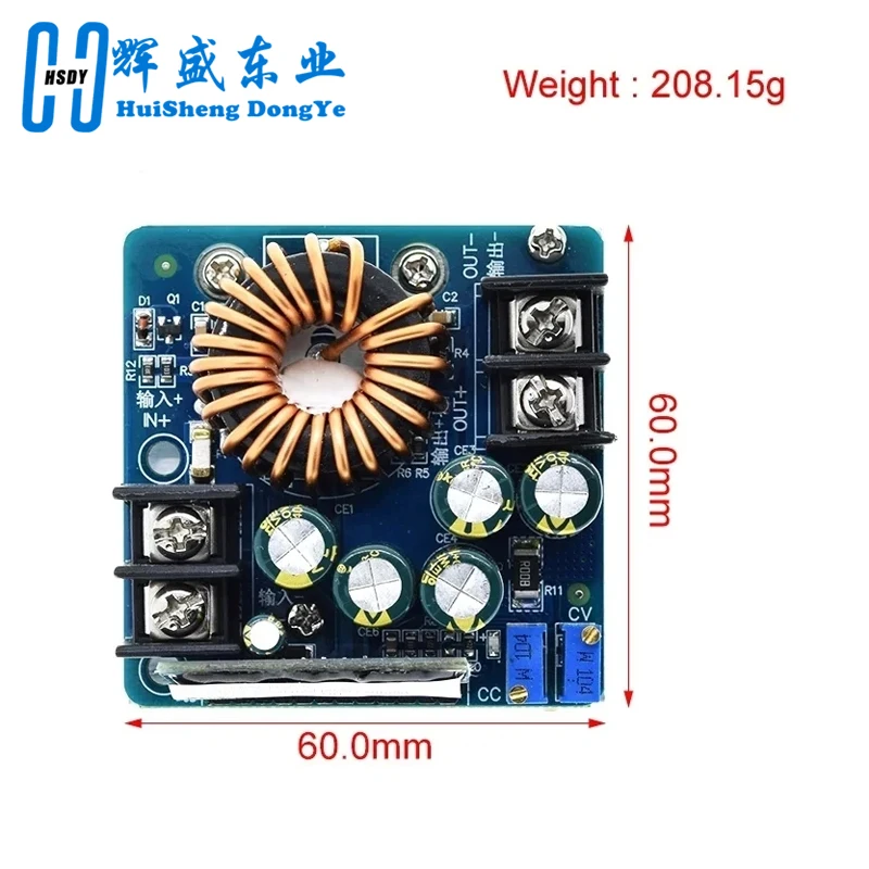 DC-DC 400W 15A Step Down Buck Converter DC 10V-60V To 0-45V Constant Voltage Constant Current Adjustable Power Supply Module