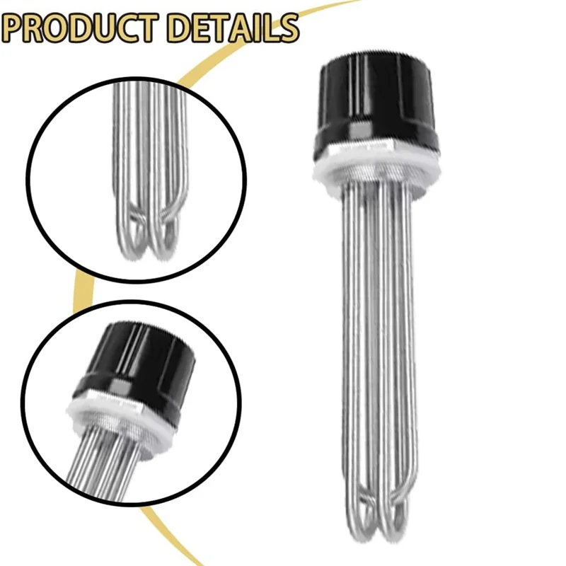 B59B-For Efficient For Electric Water Heater 230MM DN40 4.5KW Power Tubular Heating 304 Stainless Steel