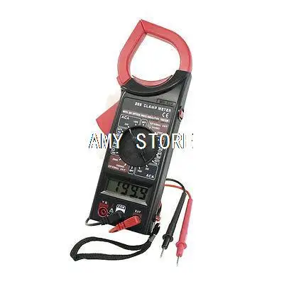 AC750V DC1000V 3 1/2 Digits LCD Display AC DC Multimeter Electronic Tester Digital Clamp Meter Red Black DT-266