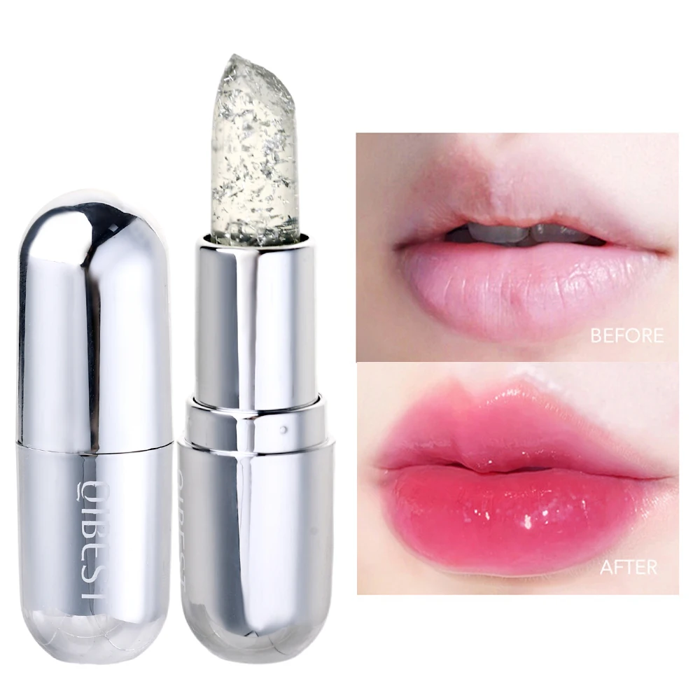 Dauerhafte feuchtigkeit spendende transparente Perle Lippenstift wasserdichte Farbwechsel Lippen balsam Gelee rosa Lippenstift koreanische Make-up-Kosmetik