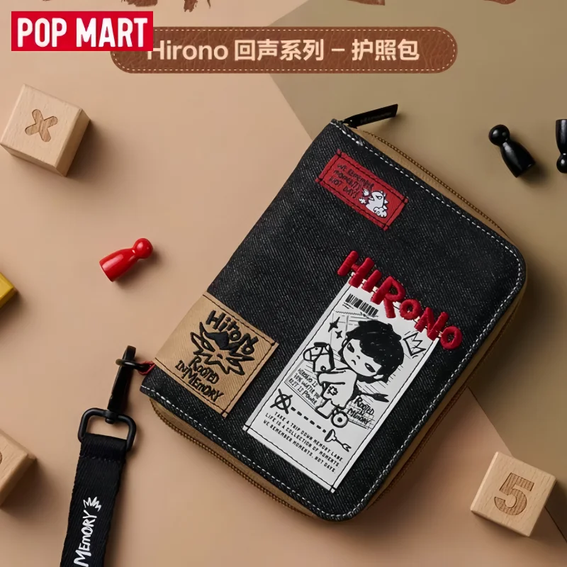 Original Authentic POPMART Hirono Echo Series Passport Pouch Trendy Fashion Peripheral Surprise Birthday Gift For Your Friends