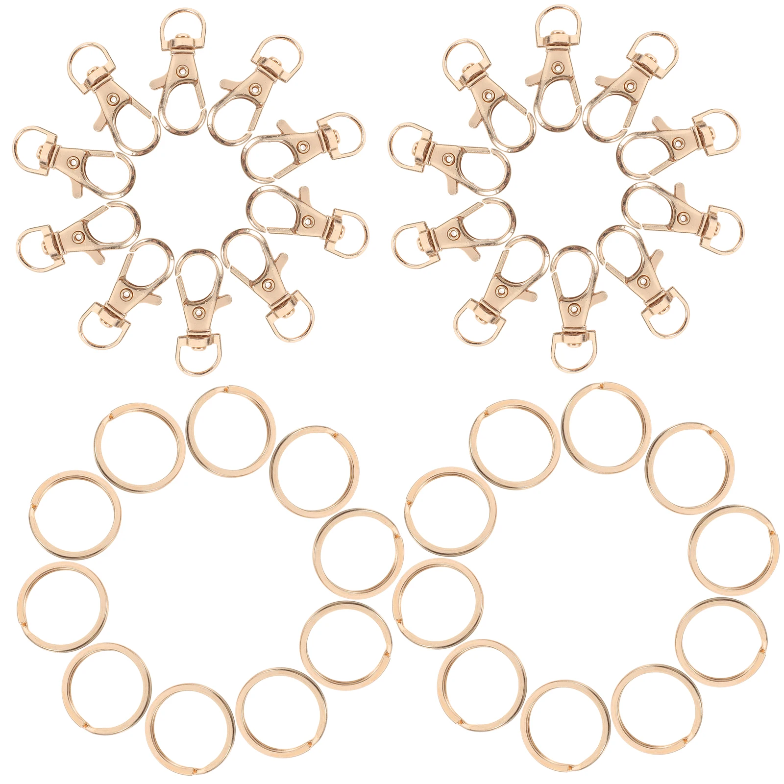 

60 Pcs Dog Key Ring Zinc Alloy Buckles Rings Creative Keychain Metal DIY Sturdy Durable Car Home Keys Holder Jewelry
