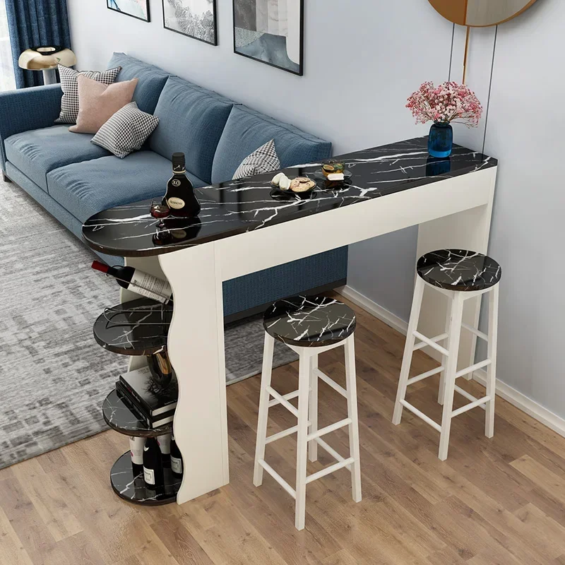 Modern Coffee Bar Tables Cocktail High Luxury Kitchen Long Bar Tables Reception Desk Mesa De Cosinha Home Furniture YY50BT