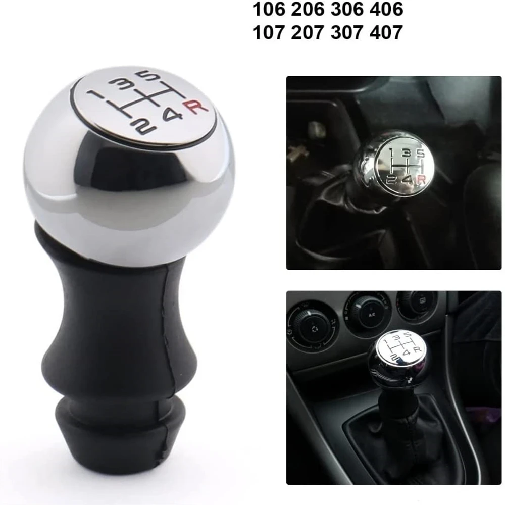 

For Peugeot 5 Speed Manual Gear Shift Knob Sports Lever Handball ​106 206 306 406 107 207 307 407