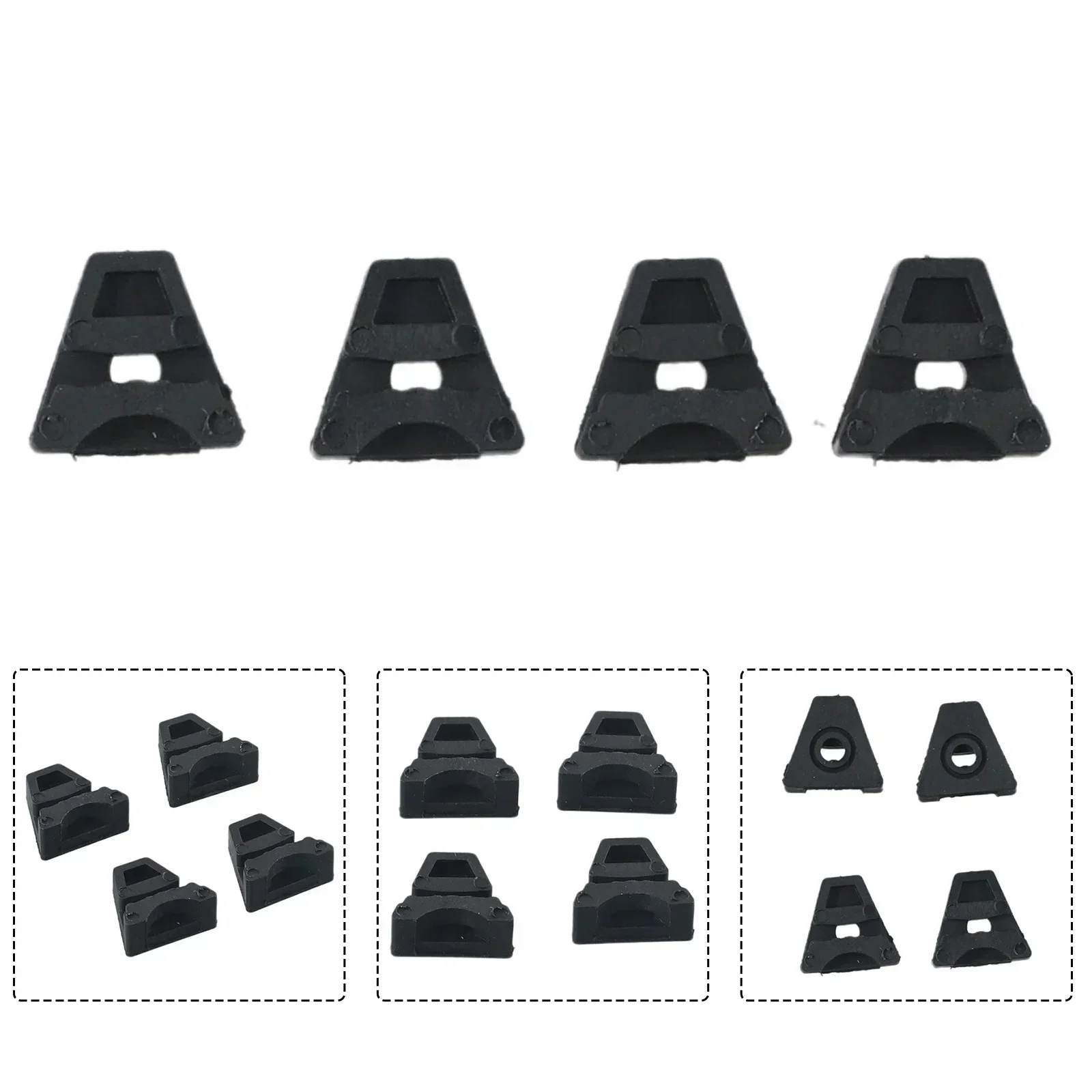 4-Pack Sunroof Rail Glass Slider Brackets For Mercedes CLA, A, C, E-Class – Carbon Fiber & Plastic, Direct Fit