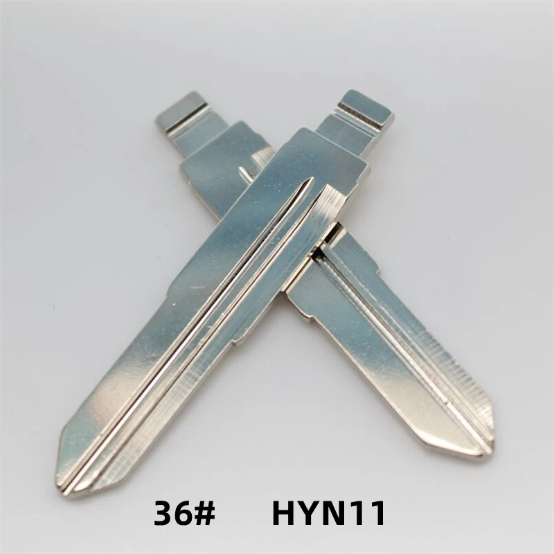 10Pcs 36# HYN11 Metal Blank Uncut Remote Key Blade For Hyundai Tucson For Keydiy KD Xhorse VVDI JMD