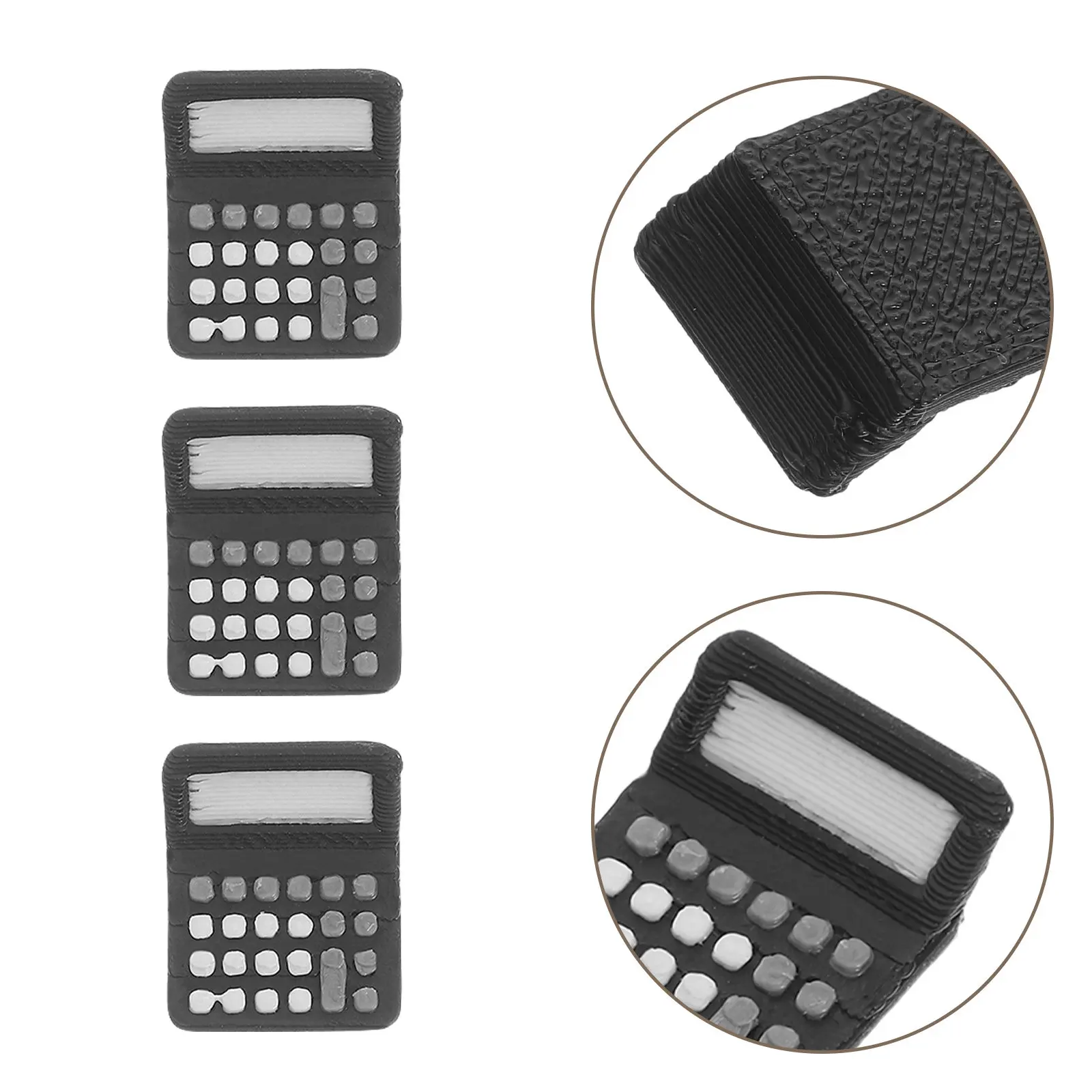 

10Pcs Miniature Calculator Dollhouse Decor for Classroom Scene Photography Props Accessories Mini House Supplies