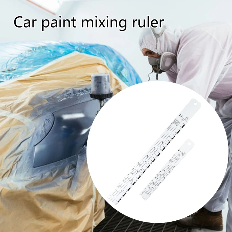 Standard Paint Ruler Paint Ratio Ruler Paint Mixing Ruler Dipstick Scale Ruler Paint Mixing Tool Ruler Paint Tool 40JE