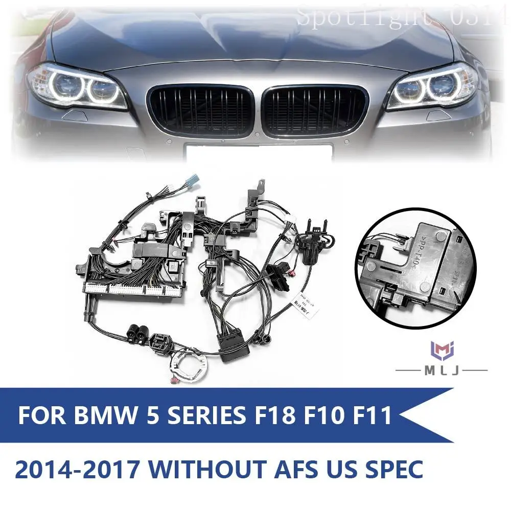 

Комплект внутренней проводки для BMW 5 серии F10 F18 523 525 528 535 530 2014-2017 для светодиодных фар (без AFS), автомобильные аксессуары