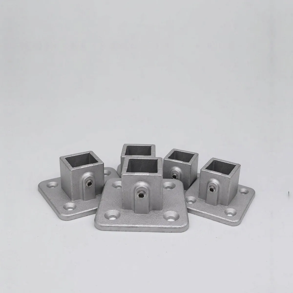 20x20mm 25x25mm Square Pipe Connector Buckle Elbow End Cap Plug Flange Seat Square Steel Tube Fittings Hardware
