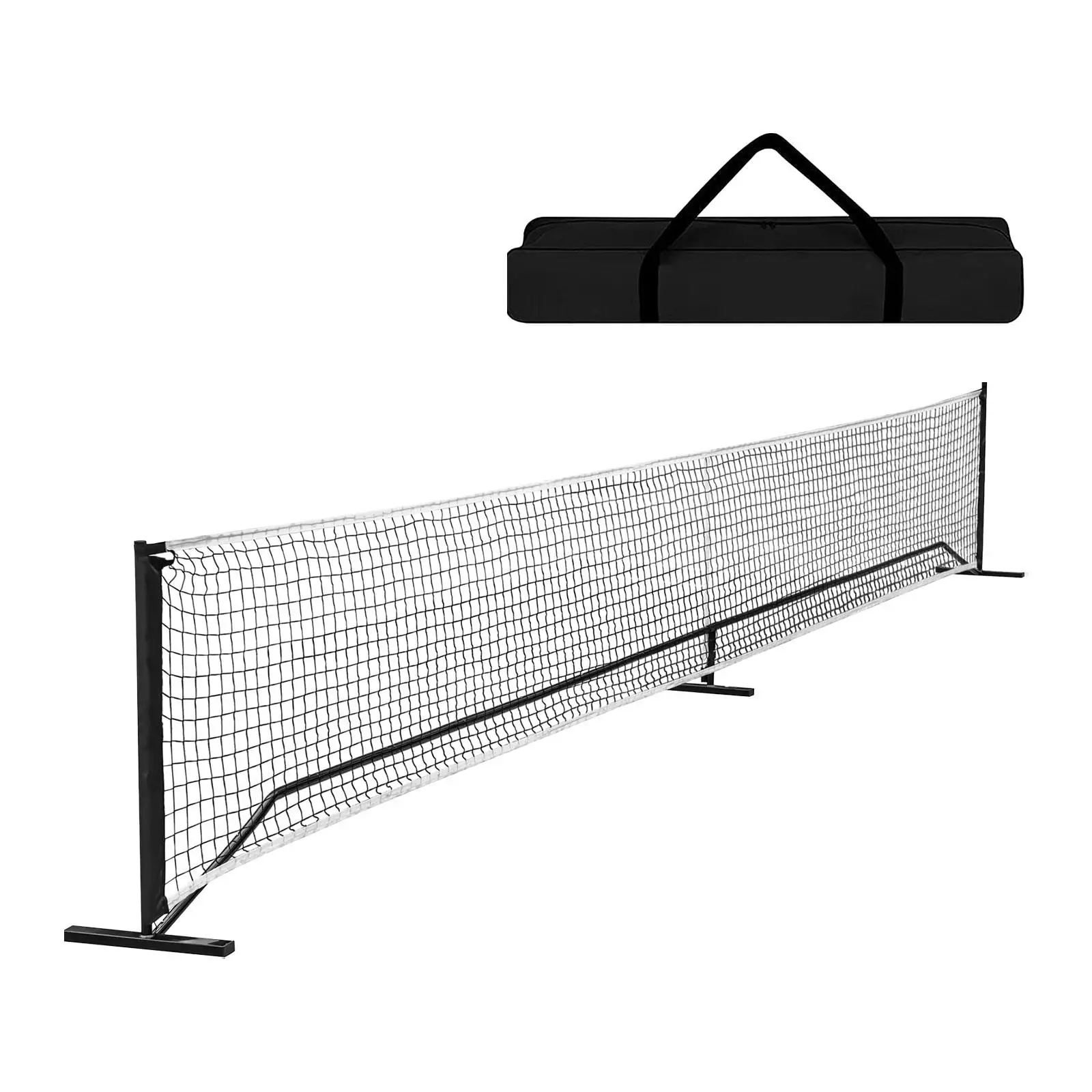 Rede portátil de pickleball, rede esportiva de 22 pés com bolsa de armazenamento, rede de badminton para jogo, tênis, treinamento de festa