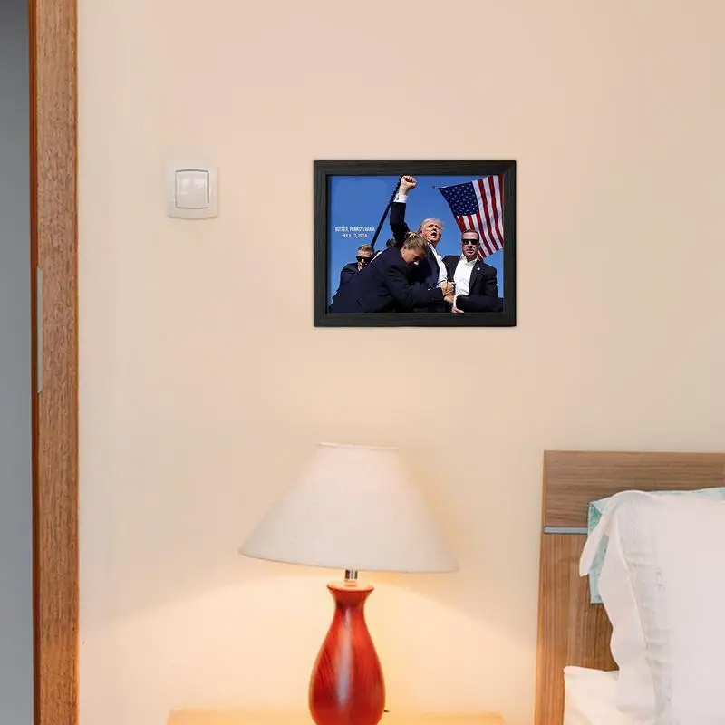 President Framed Photo Unyielding Great 47th President of the United States Donald Wall Art Posters Pictures for fans followers