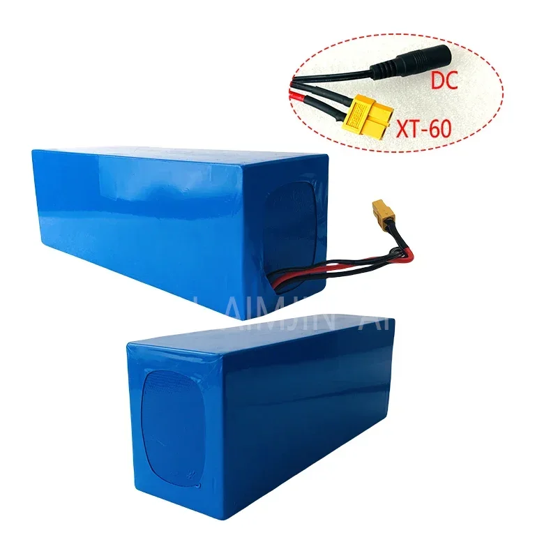 48V 15Ah new 18650 13S4P Li-Ion battery pack 800W high-power battery suitable for various transportation vehicles,  XT60 DC plug